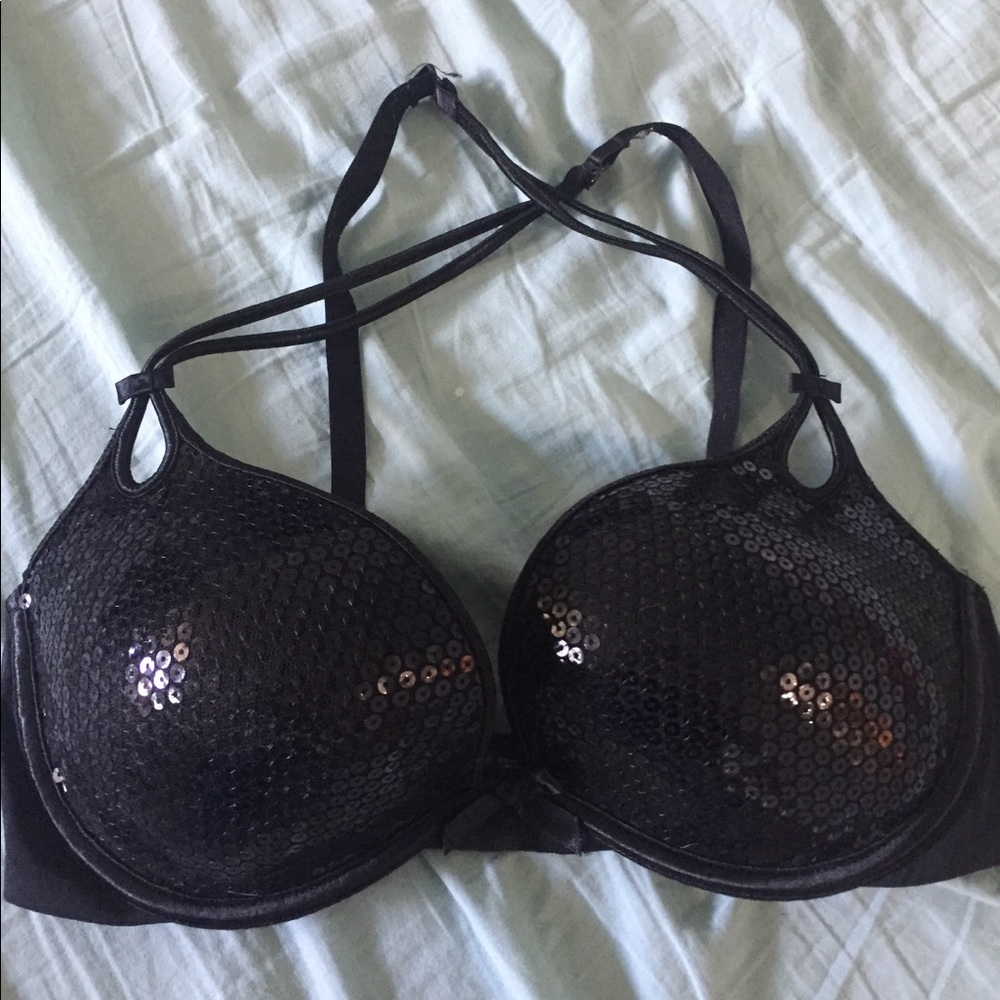 VS- SLT line sequin bra with adjustable straps